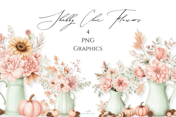 Download Pastel Florals - Pumpkins &amp; Pitchers - Florals Collection