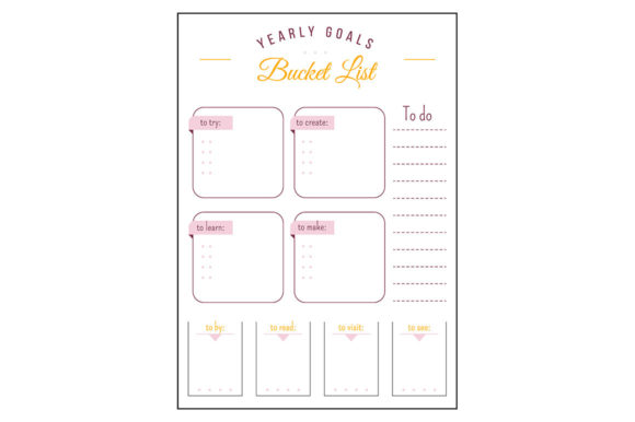 Download New Year Resolution Minimalist Planner - New year Collection