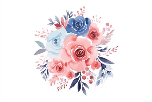 Download Watercolor Florals for Logo Card Design - Florals Collection