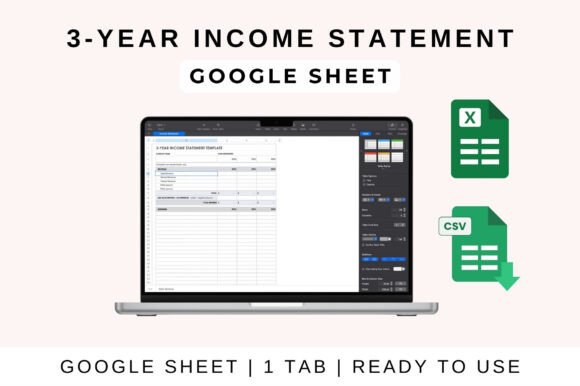 Download 3-Year Income Statement Template - Premium Resources